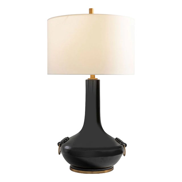 Lotus Black Lamp For Sale