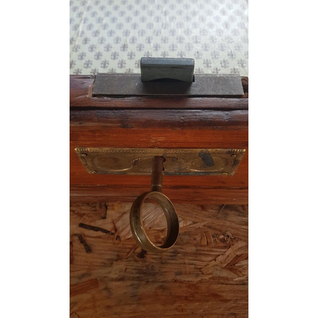 Pine Dining Table with Drawer For Sale - Image 5 of 10