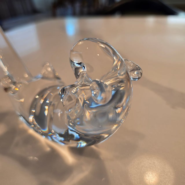Late 20th Century 1980s Steuben Crystal Sea Otter Sculpture by James Houston For Sale - Image 5 of 17
