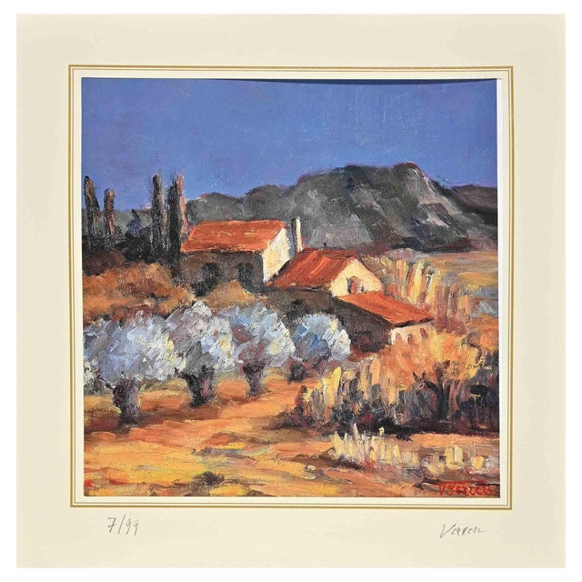 After Nicholas Verrall, Landscape, Lithograph, Late 20th Century For Sale