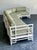 Vintage Rattan and Fabric Sectional Sofa After Ficks Reed For Sale - Image 11 of 18