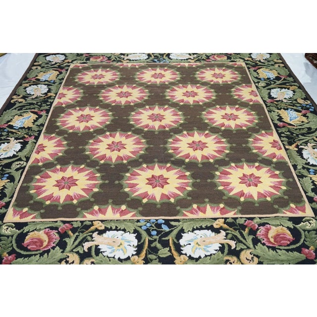 Brown Contemporary Sumak Rug 8'0'' x 10'0'' For Sale - Image 8 of 12
