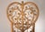 Vintage 1970s Boho Bamboo & Rattan Heart Back Chair For Sale - Image 10 of 17