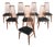 Mid 20th Century Set of Eight Nils Koefoed "Eva" Highback Dining Chairs in Teak For Sale