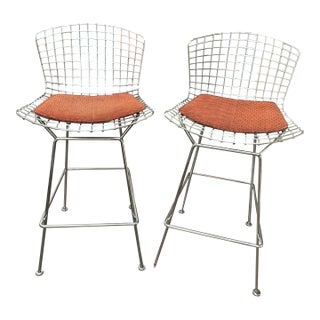 Attributed to Harry Bertoia Bar Stools for Knoll , Pair For Sale