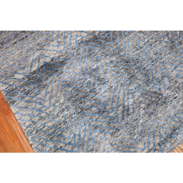 Modern Vintage Inspired Moroccan Rug - 7'6" x 9'6" For Sale - Image 3 of 18