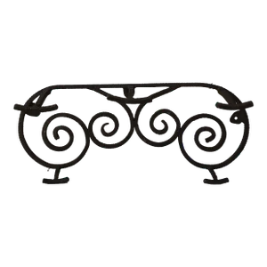C.1930 Art Deco Wrought Iron Coat Rack in the Manner of Edgar Brandt