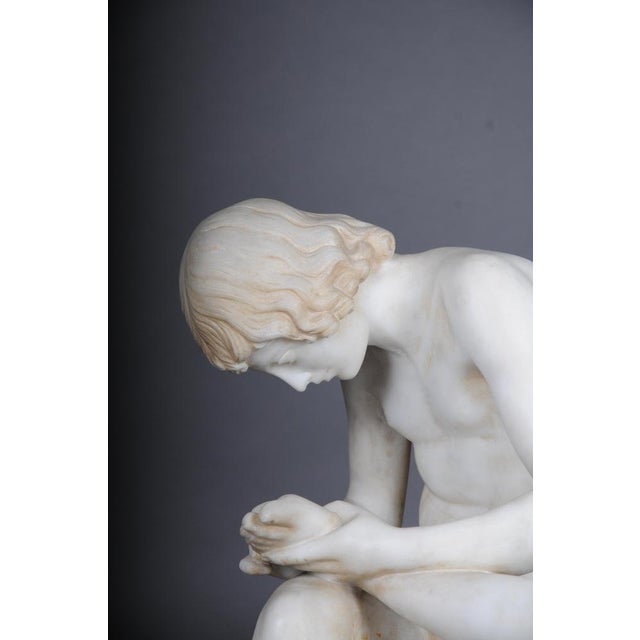 20th Century Marble Sculpture of Thorn Extractor Spinario For Sale - Image 12 of 18