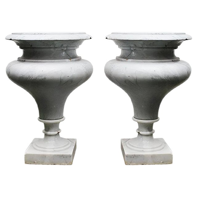 Marble Vases, 1980s, Set of 2 For Sale