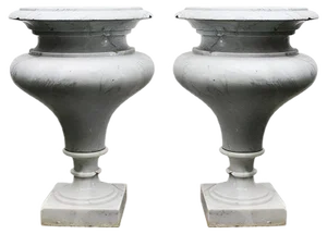 Marble Vases, 1980s, Set of 2