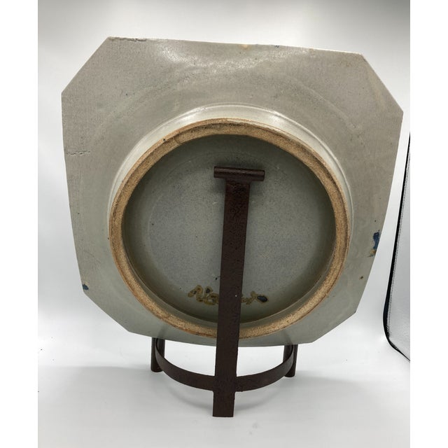 Mid-Century Modern Modern Abstract Studio Pottery Eric Norstad Footed Centerpiece For Sale - Image 3 of 5