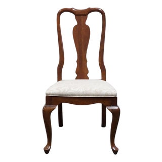 Ethan Allen Georgian Court Collection Traditional Queen Anne Style Splat Back Dining Side Chair 11-6400 For Sale