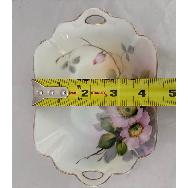 Ceramic Antique Nippon Kutani Hand-Painted Porcelain Serving Set With Butterflies, C. 1910 For Sale - Image 7 of 11