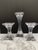 Vintage Crystal Glass Set of Three Candleholders- Set of Three For Sale - Image 4 of 12