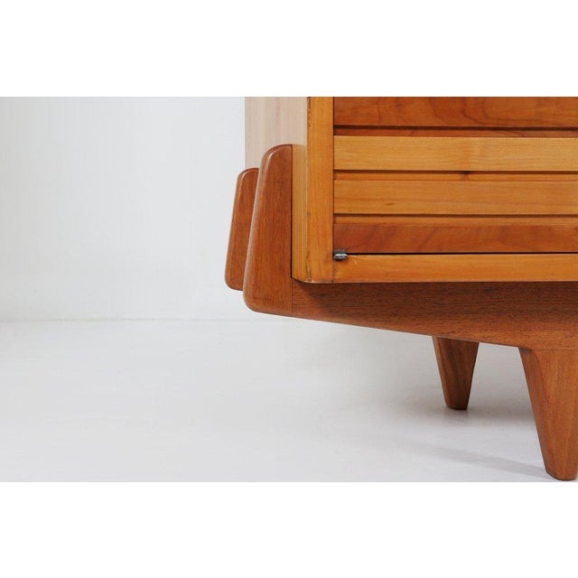Mid-Century French Sideboard in Cherrywood, 1950s For Sale - Image 4 of 18