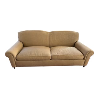 A. Rubin Tan Woven Sofa For Sale