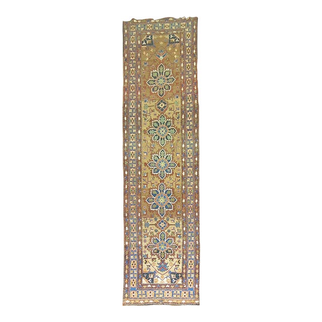 Kurd Bidjar Long Antique Runner - 3'6" x 14'7" For Sale