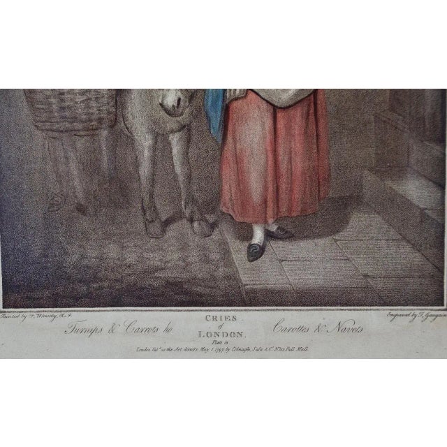 Figurative "Turnips & Carrots": An Engraving From the Series 'The Cries of London' by Wheatley: 1797 For Sale - Image 3 of 4