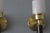 Mid-Century Modern Vintage Swedish Wall Lights in Brass and Glass by C. E. Fors for Ewa Värnamo, Set of 2 For Sale - Image 3 of 12