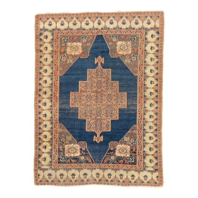 Antique Persian Senneh Rug 4'6'' x 6'2'' For Sale