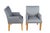 Modern 4 Ralph Lauren Traditional Ash Grey Lauren Studio Modern Dining Game Arm Chairs For Sale - Image 3 of 11