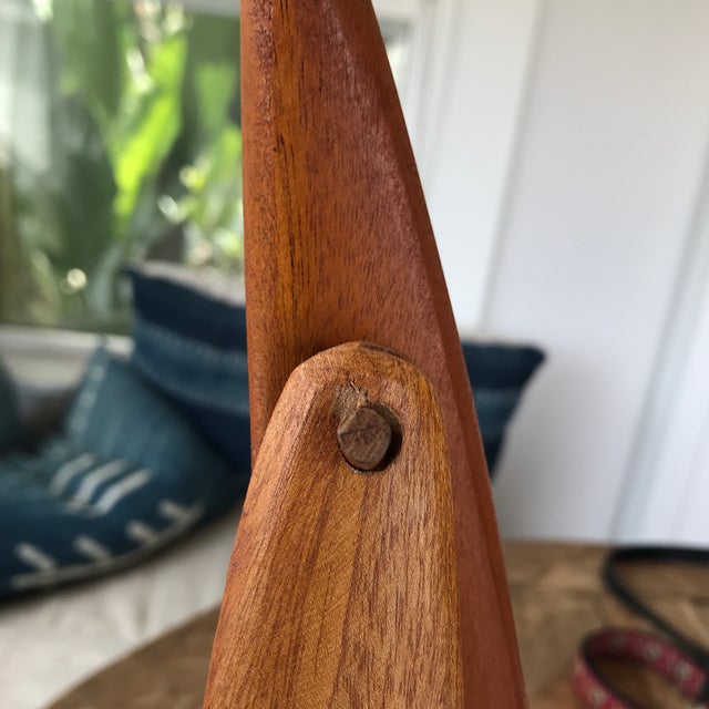 Vintage Carved Wood Sailboat Sculpture Chairish