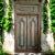 Rustic antique teak wood exterior doors with stunning architectural design that showcase traditional old world...