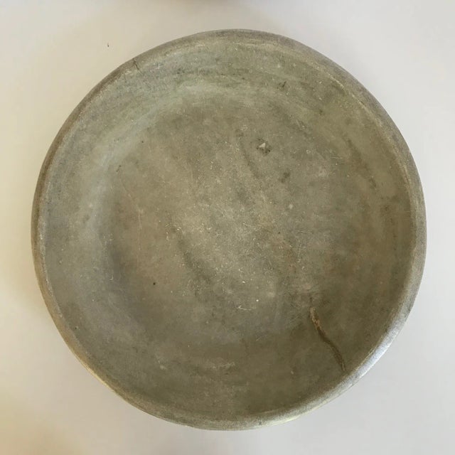 Rustic Late 19th Century Large Antique Marble Decorative Plate For Sale - Image 3 of 6