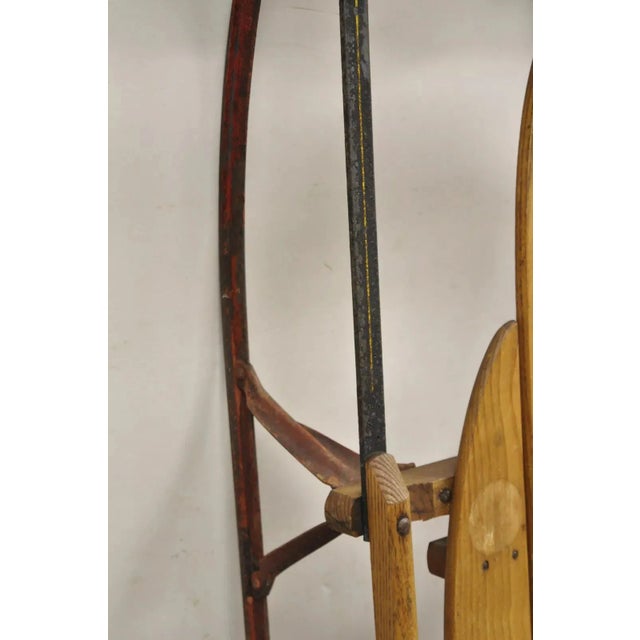 Vintage Flexible Flyer Airline Racer No 60 Wooden Sled Planet Jr Usa For Sale - Image 9 of 10