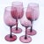 Amethyst Vintage French Amethyst Purple Hand-Blown Wine Glasses, Set of 4, Circa 1980 For Sale - Image 8 of 13