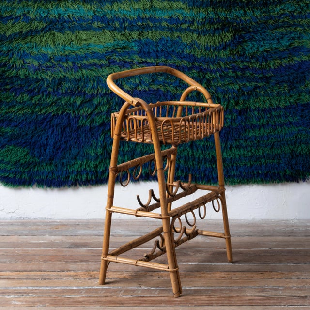 Wood Rosenthal-Netter Bamboo Bar Stand For Sale - Image 7 of 11