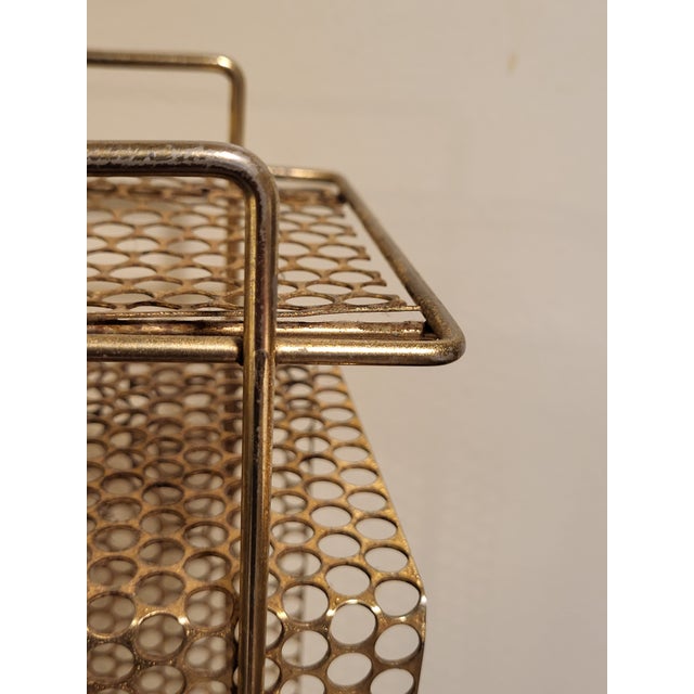 Mid-Century Modern 1960s Vintage Brass Ashtray and Record/Magazine Holder For Sale - Image 3 of 12
