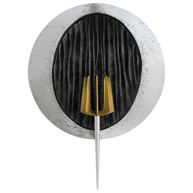 In the Style of Paul Evans Wall Torch For Sale