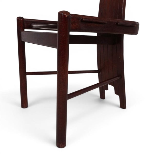 Brutalist Chair in Oak from Allmilmö, 1980s For Sale - Image 16 of 18