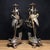 Pair of Vintage Bronze Turtle Dragon and Crane Candle Holders For Sale - Image 4 of 9
