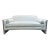 Caracole Modern White Velvet the Cat’s Meow Sofa For Sale