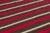 Traditional Vintage Chaput Kilim Wool Rug With Red Stripes by Rug & Kilim, 1950-1959 For Sale - Image 3 of 9
