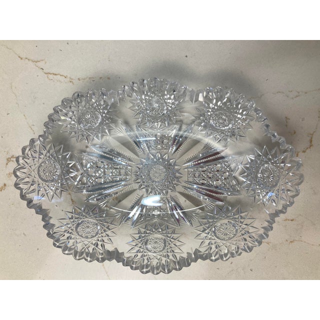 Mid 20th Century Cut Crystal Candy Dish For Sale - Image 13 of 17