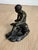 English Classical Grand Tour Style Cast Bronze Seated Hermes (Mercury at Rest) Sculpture For Sale - Image 3 of 10