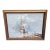 Large Vintage Nautical Oil Painting by B. Wilder - Coastal Ship Scene 48" X 36" For Sale