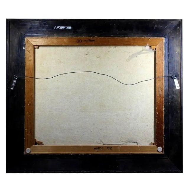 Signed Expressionist Framed Oil Painting Depicting Fall Country Brook in Vivid Colors Circa 1970s For Sale - Image 11 of 13