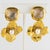 Contemporary Robert Goossens Gilded Metal Floral Clip Earrings with Pearls and Rock Crystal For Sale - Image 3 of 8