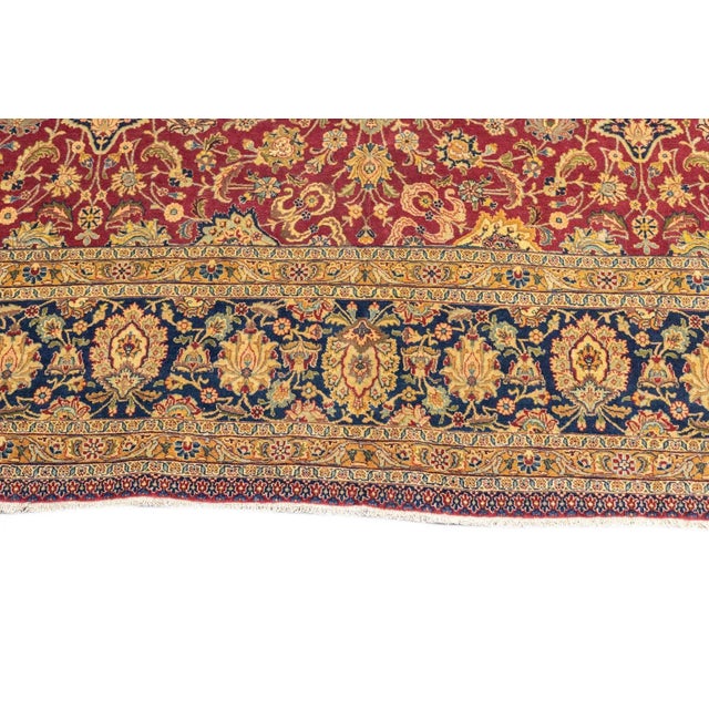 Antique Kashan Rug 6'5'' x 10'6'' For Sale - Image 10 of 12