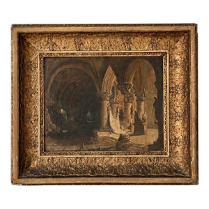 Charles Marie Bouton. Circa 1824. “Salle Souterraine” - Publicly Documented on Wikimedia Commons