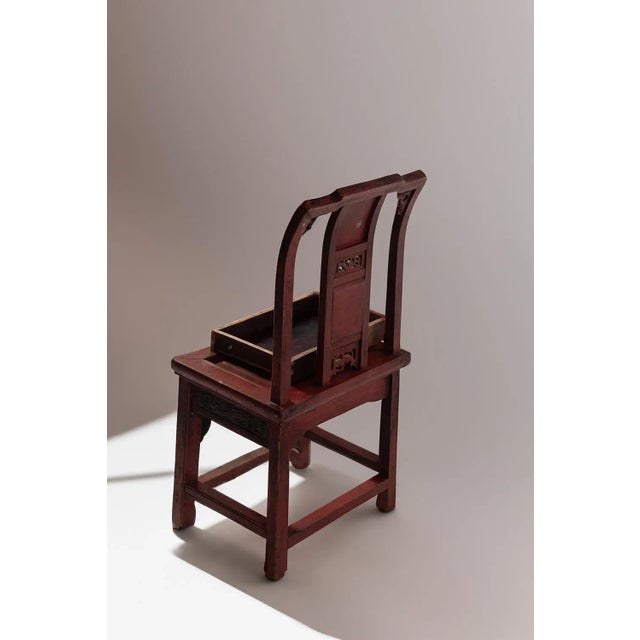 This chair, dated to the Qing dynasty and crafted in the Ning style, is a genuine piece of history, a tangible symbol of a...