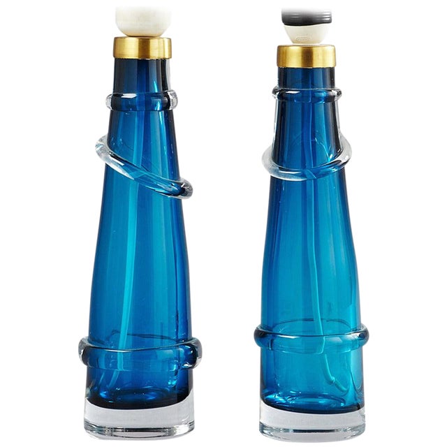 Table Lamps by Orrefors - a Pair For Sale