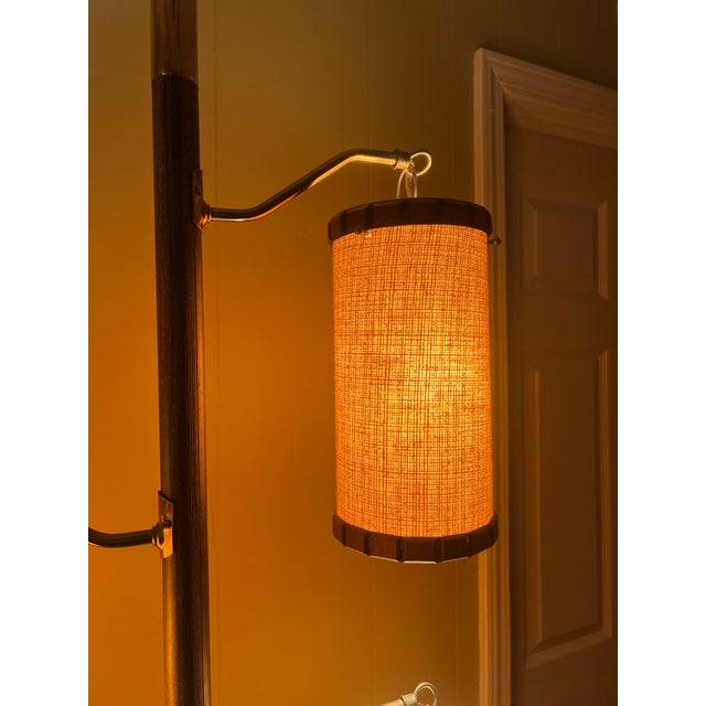 1960s Mid-Century Modern 3-Lantern Tension Pole Lamp For Sale - Image 13 of 15