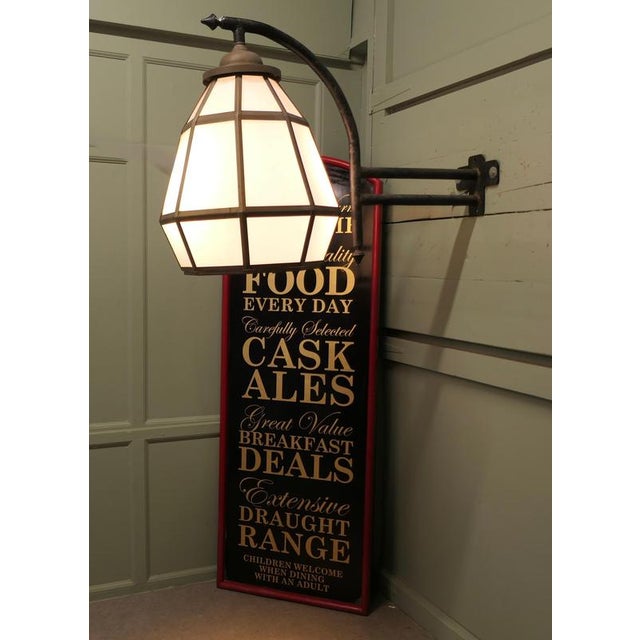Vintage Brass Octagonal Wall Lantern, 1960 For Sale - Image 4 of 8