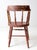 Wood Antique Red Painted Windsor Captain's Chair For Sale - Image 7 of 14