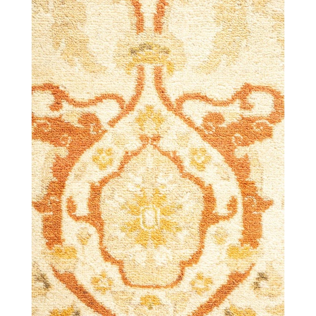 Traditional Mogul Collection Hand-Knotted Area Rug - Ivory 8' 2" x 10' 4" For Sale - Image 3 of 9